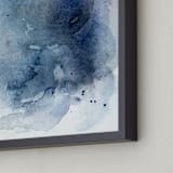 "Capri Waves" - Art Print in Ocean Blue by Paper Raven Co. - Frame Close-up