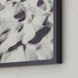 "Sand Wave" - Art Print in warm grey by Qing Ji - Frame Close-up