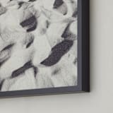 "Sand Wave" - Art Print in warm grey by Qing Ji - Frame Close-up