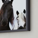 "Heathcliff + Lockwood" - Art Print in Black White by Amy Carroll - Frame Close-up