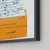 "Something Borrowed " - Art Print in Peach by Sheila Corcoran - Frame Close-up