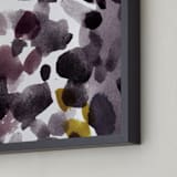 "Mineral" - Art Print in Deep Plum by Kelly Ventura - Frame Close-up