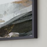 "Earthen" - Art Print in Straw by Melanie Severin - Frame Close-up