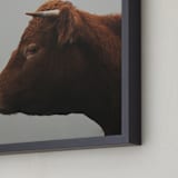 "Isla" - Art Print in Moody Grey by Amy Carroll - Frame Close-up