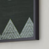 "Blue Moon Over Mountains" - Art Print in Blue/Cool by A Little Big Picture - Frame Close-up