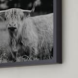 "Annie Moffat" - Art Print in Grey by Amy Carroll - Frame Close-up