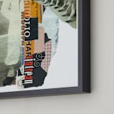 "Chorus Line Arnold" - Art Print in Taupe by Misty Hughes - Frame Close-up