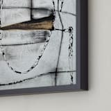 "Synthesis" - Art Print in Noir by Misty Hughes - Frame Close-up