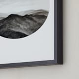 "Looking Forward" - Art Print in Charcoal by Hannah Perrine Mode - Frame Close-up