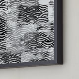 "PEEK" - Art Print in Black and White by Emine Ortega - Frame Close-up