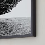 "Tree on the Hill " - Art Print in Silver Tone by Eric Ransom - Frame Close-up