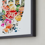 "Healer" - Art Print in Scarlet by Betty Hatchett - Frame Close-up