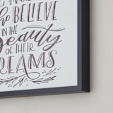 "The Beauty of Dreams" - Art Print in Mushroom by Grace Kreinbrink - Frame Close-up