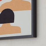 "Two Sisters" - Art Print in Summer sun orange by Elliot Stokes - Frame Close-up