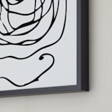 "perinuclear no.2" - Art Print in Coal Black by Stephanie Nowotarski - Frame Close-up