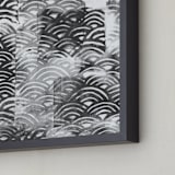 "PEEK" - Art Print in Black and White by Emine Ortega - Frame Close-up