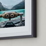 "Wild Blue Yonder" - Art Print in Glacier by Korry Brown - Frame Close-up