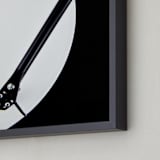 "Silent Disco" - Art Print in High Contrast White and Black Color image by Anika - Frame Close-up