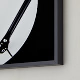 "Silent Disco" - Art Print in High Contrast White and Black Color image by Anika - Frame Close-up