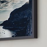 "Pinnacle" - Art Print in sea blue by Courtney Crane - Frame Close-up
