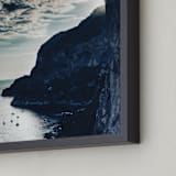 "Pinnacle" - Art Print in sea blue by Courtney Crane - Frame Close-up