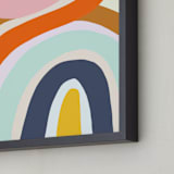 "Swish" - Art Print in Tangerine by Haley Warner - Frame Close-up