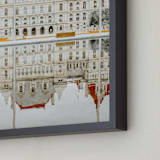 "Seeing Double" - Art Print in Saffron by Sadye Sagov - Frame Close-up