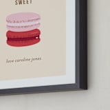 "Sweet Treats" - Personalized Art Print in Latte by kelli hall - Frame Close-up