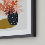 "polka dot vase" - Art Print in Bubble Gum by Morgan Kendall - Frame Close-up