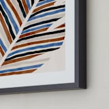 "Abstract Palm Leaf" - Art Print in Cinnamon by Iveta Angelova - Frame Close-up