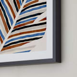 "Abstract Palm Leaf" - Art Print in Cinnamon by Iveta Angelova - Frame Close-up
