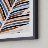"Abstract Palm Leaf" - Art Print in Cinnamon by Iveta Angelova - Frame Close-up