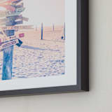 "Summer Getaway" - Art Print in Himalayan Pink Salt by Rega - Frame Close-up