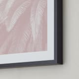 "Soft Palm Top" - Art Print in blush pink by Owl and Toad - Frame Close-up