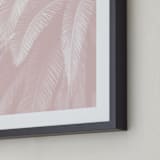 "Soft Palm Top" - Art Print in blush pink by Owl and Toad - Frame Close-up