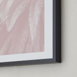 "Soft Palm Top" - Art Print in blush pink by Owl and Toad - Frame Close-up
