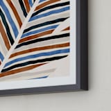 "Abstract Palm Leaf" - Art Print in Cinnamon by Iveta Angelova - Frame Close-up