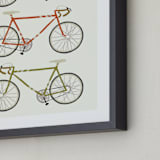 "vintage bike" - Art Print in Linen by Daily Design Co - Frame Close-up