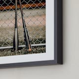 "For The Big Game 3" - Art Print in Olive Green by Janet Cruz - Frame Close-up