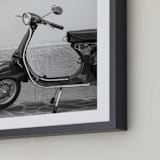 "Ciao" - Art Print in Charcoal Black by Tania Medeiros - Frame Close-up