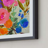 "Fancy Free" - Art Print in Rainbow by Jess Franks - Frame Close-up