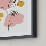 "Mod Floral 2" - Art Print in Dawn by Kanika Mathur - Frame Close-up