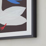 "Goose" - Art Print in Feather white by Elliot Stokes - Frame Close-up