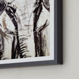 "In the Room II" - Art Print in Elephant Grey by Holly Royval - Frame Close-up