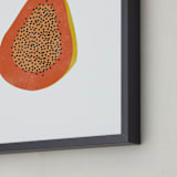 "Papaya" - Art Print in Papaya by Anupama - Frame Close-up