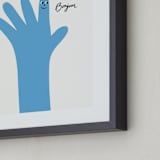 "Bonjour And Howdy 1" - Art Print in Blueberry by mo kelley - Frame Close-up