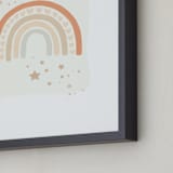 "Rainbow Stars" - Art Print in Sand by Hannah Williams - Frame Close-up