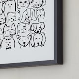 "I Want A Million Pets II" - Art Print in Galaxy by Lucrecia Caporale - Frame Close-up