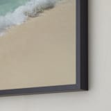 "Splash of Turquoise" - Art Print in Turquoise Blue by Carole Crohan - CaroleeXpressions - Frame Close-up