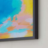 "Malibu Vibe" - Art Print in beach blue by Jenny Partrite - Frame Close-up